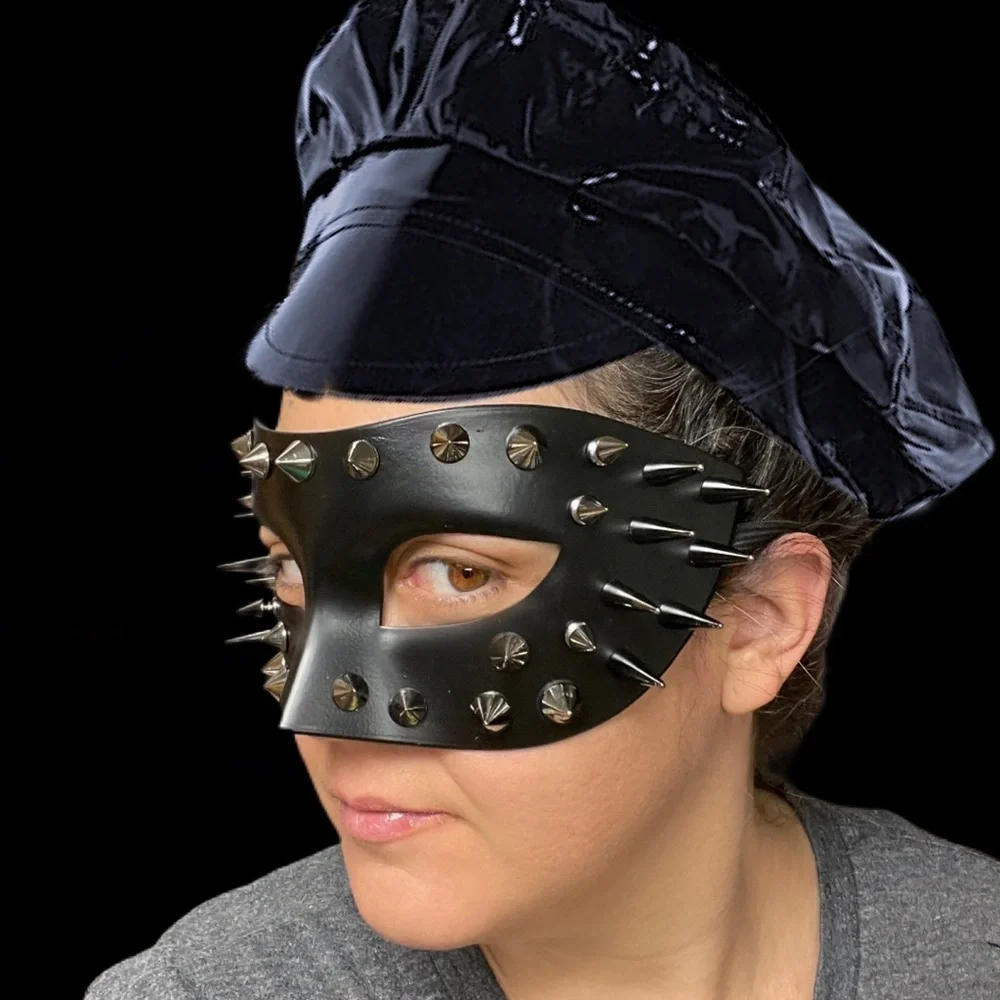 Unisex Steampunk Fantasy Aesthetic Masquerade Party Custom Spike Mask NWT!